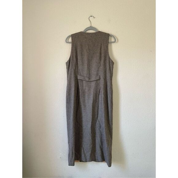 Vintage‎ Talbots wool houndstooth 100% wool midi dress - Picture 6 of 10